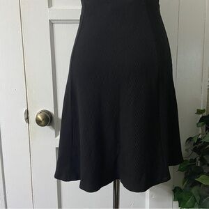 Reformation High Rise Elastic Waist Front Side Slit Flared Skirt